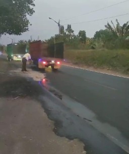 Diduga Terpeleset Limbah PT ENERO, Pensiunan Tentara Dilarikan ke RS