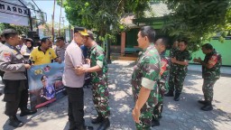 Polsek Sidoarjo Rayakan HUT TNI dengan Kunjungan Silaturahmi