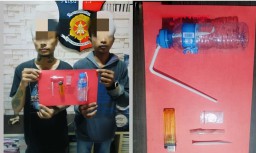 Polisi Gerebek Pesta Sabu di Sawah Pulo