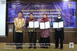 Kanwil Kemenkumham Jatim Gandeng Umsida Untuk Tingkatkan Kualitas Notaris Wilayah Sidoarjo 