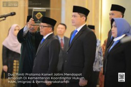 Dua Pimti Pratama Kanwil Jatim Mendapat Amanah Di Kementerian Koordinator Hukum, HAM, Imigrasi & Pemasyarakatan RI