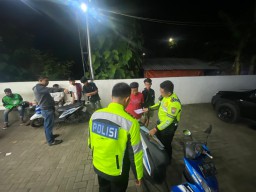 Patroli Kamtibmas Pasca Pilkada 2024, Polres Bangkalan Bubarkan Aksi Balap Liar