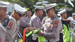 Apel Kesiapan, Satlantas Nganjuk Siap Amankan Libur Natal 2024 dan Tahun Baru 2025