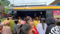 Mobil Mayur Kamtibmas Polresta Banyuwangi Kembali Beraksi,Warga Riang Hati