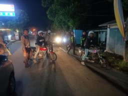 Harkamtibmas Jelang Nataru, Polres Kediri Kota Tindak Puluhan Motor Tidak Sesuai Spektek