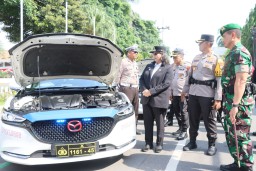 Operasi Lilin Semeru 2024, Polres Kediri Kota Siagakan 210 Personel Gabungan Pengamanan Libur Nataru