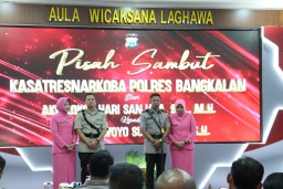 Pamit Kenal Kasatreskoba, Kapolres Bangkalan Sampaikan Capaian Pemberantasan Narkoba