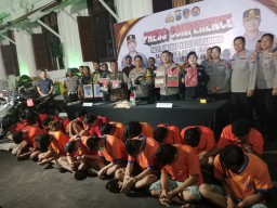 Satreskrim Beserta Jajaran Polsek Wilayah Polrestabes Surabaya, Berhasil Mengamankan Pelaku Curanmor