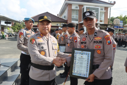 Tim Banjari Polres Pamekasan Raih Juara 1 Festival Solawat se Jatim