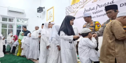 AKBP Hartono Ajak Anak Yatim Dan Kaum Duafa Buka Puasa Bersama Di Mapolres Sampang
