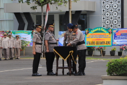 Kunjungan Kerja, Kapolda Jatim Pimpin Upacara Sertijab Kapolres Tuban