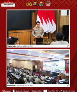 Polda Bali Membuka Kegiatan Praktik Kerja Dalam Negeri (PKDN) Sespimti Dikreg ke-34 T.A. 2025
