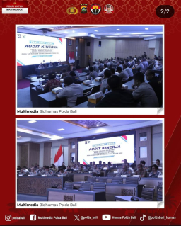 Wakapolda Bali Buka Taklimat Awal Audit Kinerja Itwasda Polda Bali Tahap I T.A. 2025