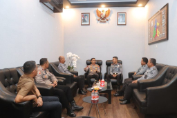 Sambut Kunjungan Kepala Rutan di Mapolres, Kapolres Trenggalek: Perkuat Sinergitas