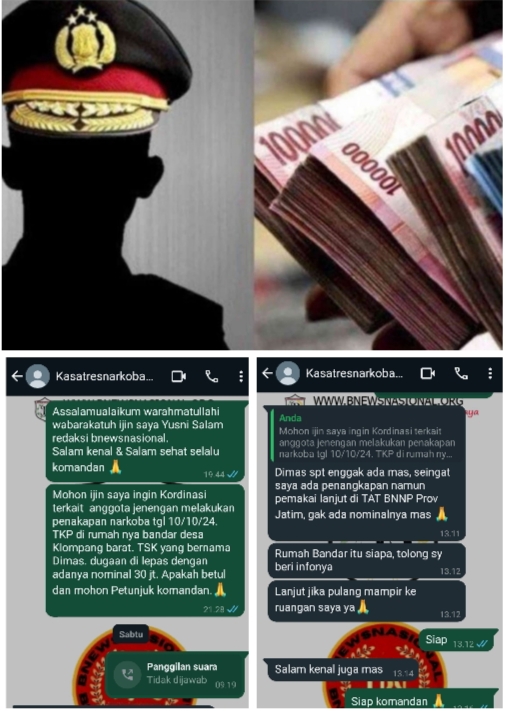 Heboh! Dugaan Suap Rp30 Juta Lepaskan Tersangka Narkoba dari Jerat Hukum