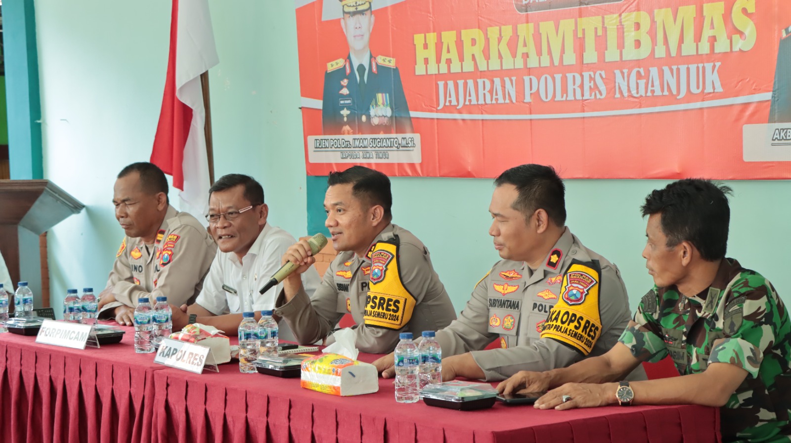 Sinergi Polres Nganjuk dan Kecamatan Bagor, Jaga Keamanan Jelang Pilkada Serentak