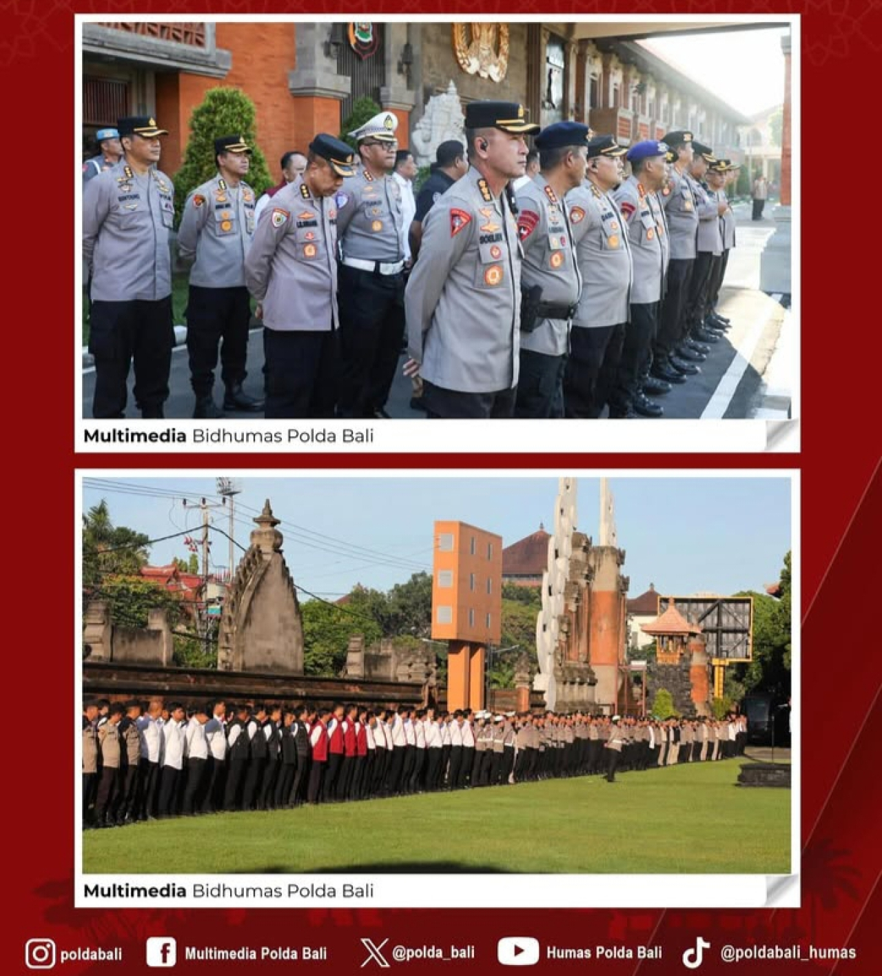 Apel Jam Pimpinan, Dirresnarkoba tekankan pentingnya sinergitas dan kerjasama antara seluruh satuan Polda Bali.