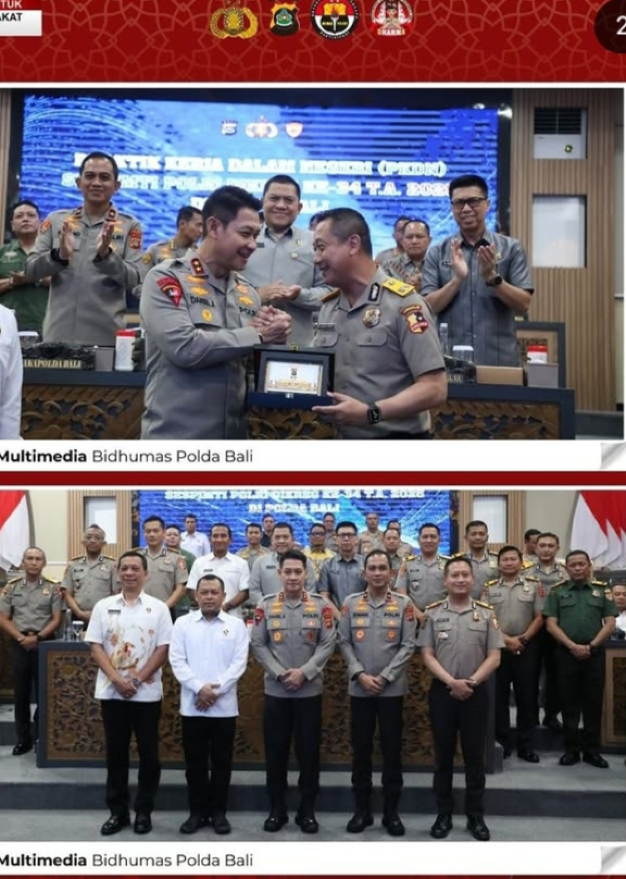 Kapolda Bali Pimpin Giat Paparan Hasil Pelaksanaan Praktik Kerja Dalam Negeri (PKDN) Sespimti Dikreg